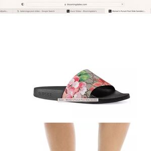 Authentic Gucci Women's Pursuit Pool Slide Sandals